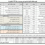 تقویم داخلی فدراسیون تنیس روی میز/سال۹۴